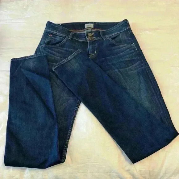 Hudson Womens jeans 25 Blue Collin Flap Skinny ankle dark wash denim poc… - Picture 7 of 17